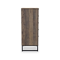 Ashbourne 5 Drawer Tallboy Vintage Oak from Roseland Furniture