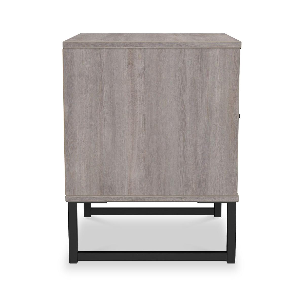 Ashbourne 2 Drawer Bedside Grey Oak from Roseland Furniture
