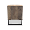 Ashbourne 2 Drawer Side Table Vintage Oak from Roseland Furniture