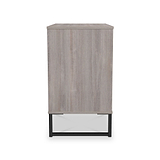 Ashbourne 3 Drawer Wide Chest Grey Oak from Roseland Furniture