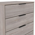 Ashbourne 4 Drawer Chest Grey Oak from Roseland Furniture