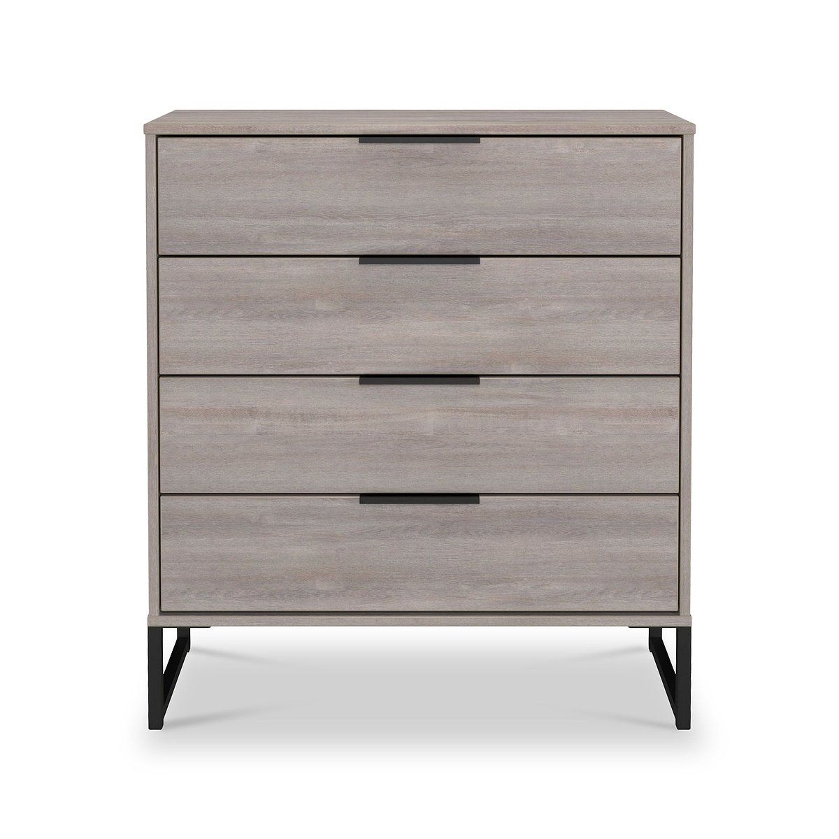 Ashbourne 4 Drawer Chest Grey Oak from Roseland Furniture