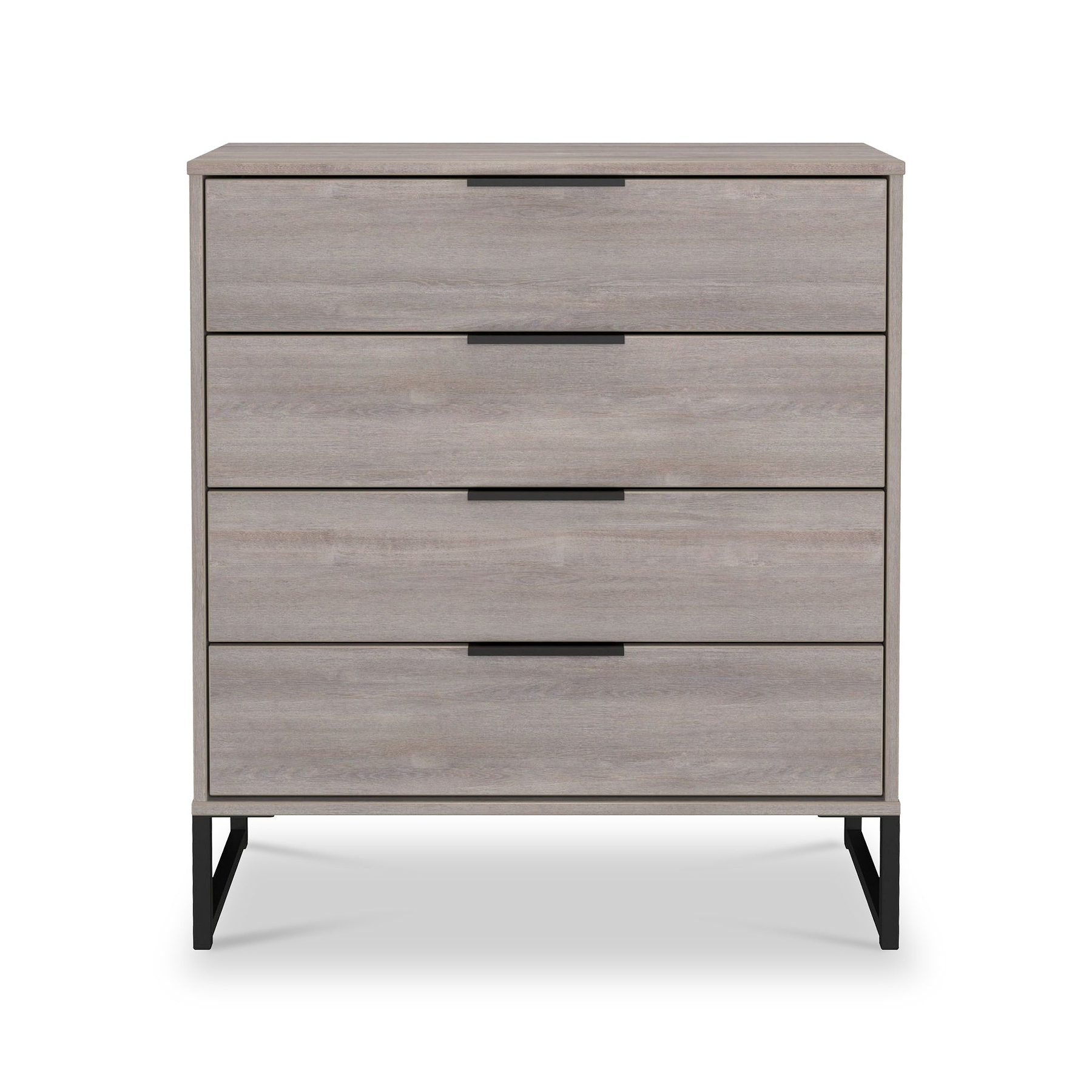 Ashbourne 4 Drawer Chest Grey Oak from Roseland Furniture