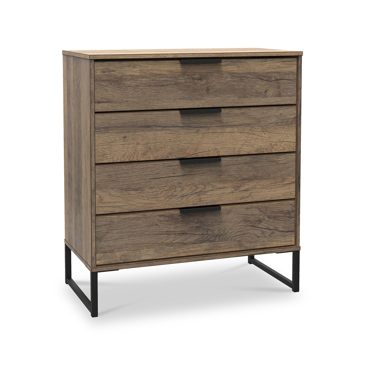 Ashbourne 4 Drawer Chest Vintage Oak from Roseland Furniture