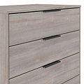 Ashbourne 5 Drawer Chest Grey Oak from Roseland Furniture