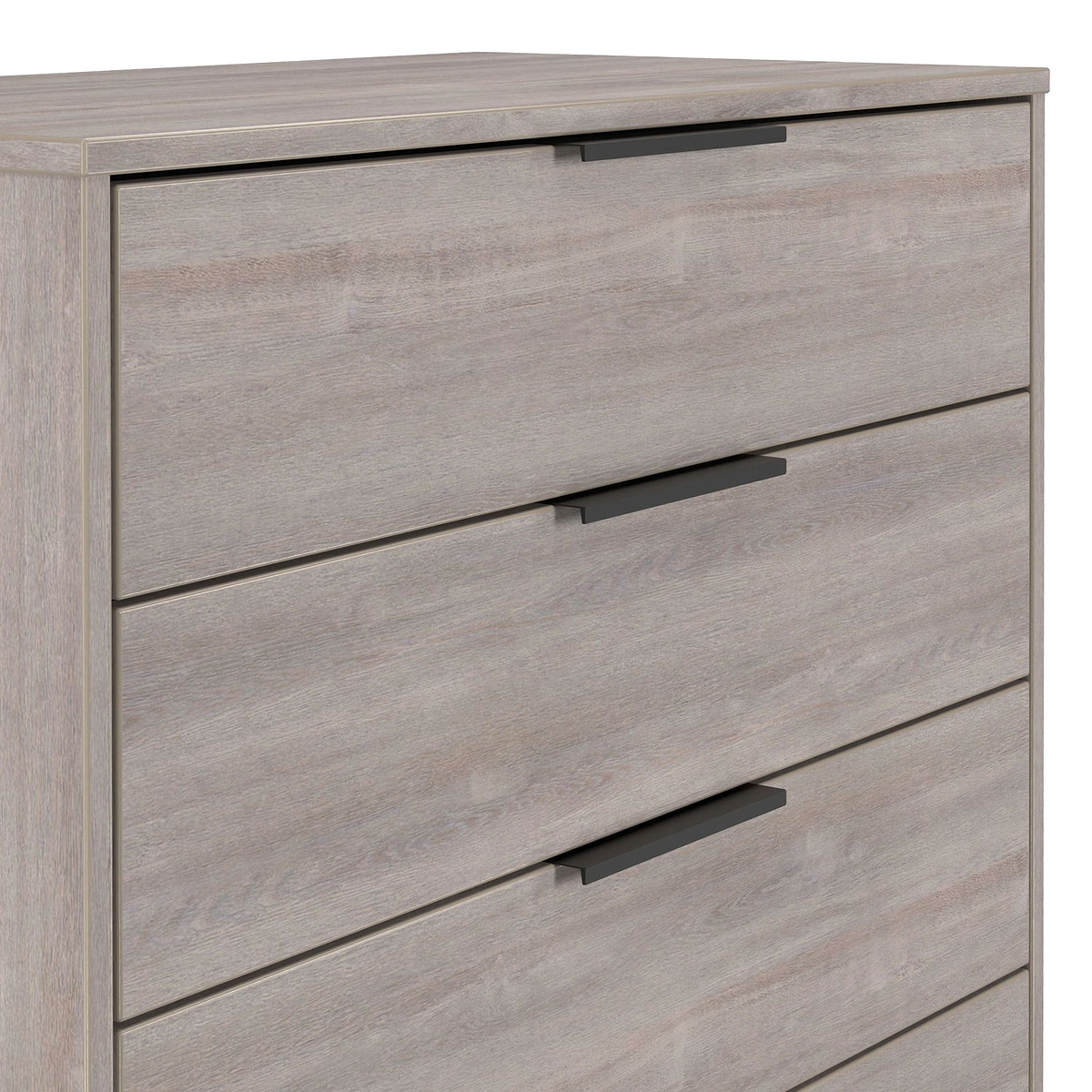 Ashbourne 5 Drawer Chest Grey Oak from Roseland Furniture