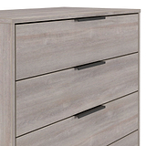 Ashbourne 5 Drawer Chest Grey Oak from Roseland Furniture