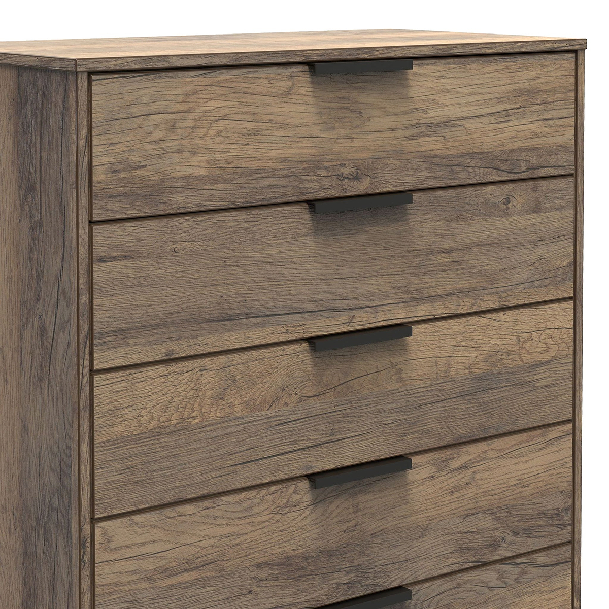 Ashbourne 5 Drawer Chest Vintage Oak from Roseland Furniture