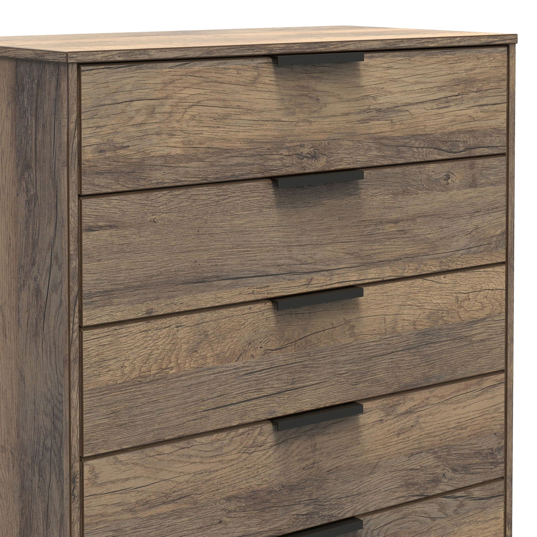 Ashbourne 5 Drawer Chest Vintage Oak from Roseland Furniture