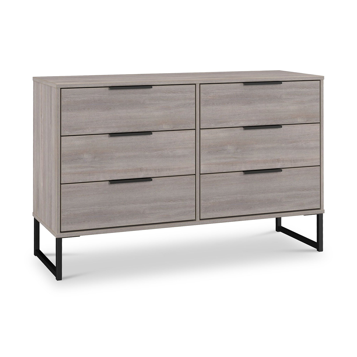 Ashbourne 6 Drawer Chest Grey Oak from Roseland Furniture