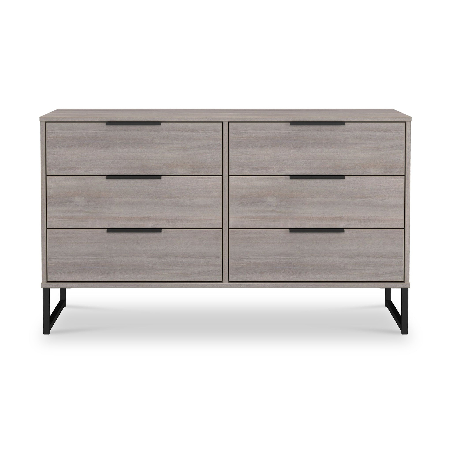 Ashbourne 6 Drawer Chest Grey Oak from Roseland Furniture