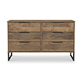Ashbourne 6 Drawer Chest Vintage Oak from Roseland Furniture