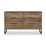 Ashbourne 6 Drawer Chest Vintage Oak from Roseland Furniture