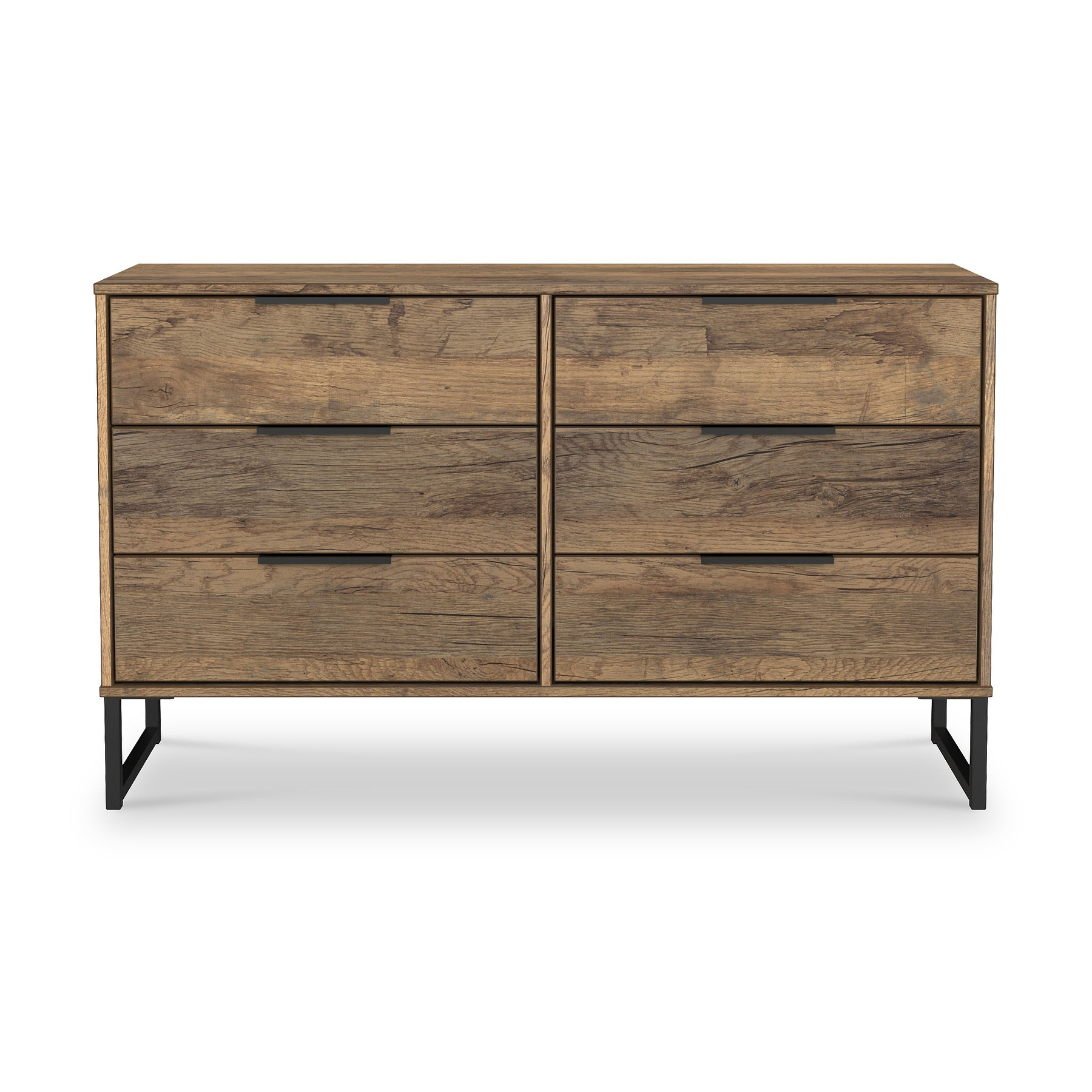 Ashbourne 6 Drawer Chest Vintage Oak from Roseland Furniture