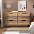Ashbourne 6 Drawer Chest Vintage Oak from Roseland Furniture