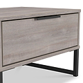 Ashbourne 1 Drawer Bedside Grey Oak from Roseland Furniture