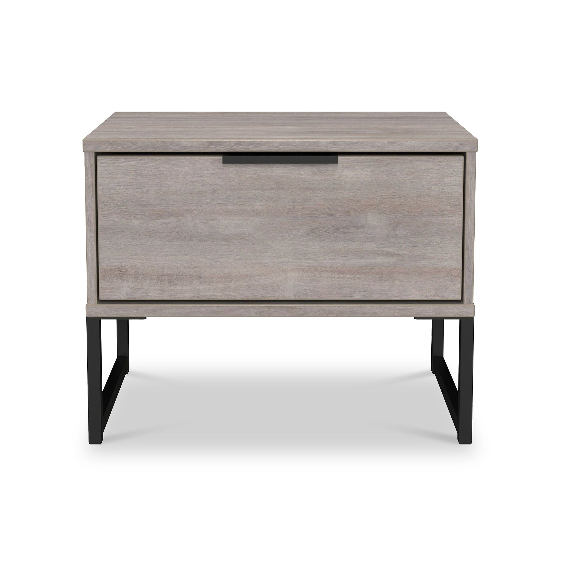 Ashbourne 1 Drawer Bedside Grey Oak from Roseland Furniture