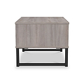 Ashbourne 1 Drawer Bedside Grey Oak from Roseland Furniture