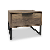 Ashbourne 1 Drawer Bedside Vintage Oak from Roseland Furniture