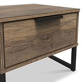 Ashbourne 1 Drawer Bedside Vintage Oak from Roseland Furniture