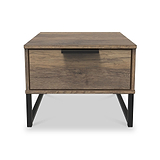 Ashbourne 1 Drawer Bedside Vintage Oak from Roseland Furniture