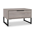Ashbourne 1 Drawer Side Table Grey Oak from Roseland Furniture