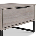 Ashbourne 1 Drawer Side Table Grey Oak from Roseland Furniture