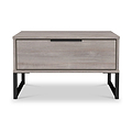 Ashbourne 1 Drawer Side Table Grey Oak from Roseland Furniture