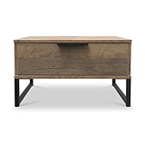 Ashbourne 1 Drawer Side Table Vintage Oak from Roseland Furniture