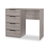 Ashbourne 4 Drawer Dressing Table Grey Oak from Roseland Furniture
