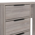 Ashbourne 4 Drawer Dressing Table Grey Oak from Roseland Furniture