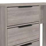 Ashbourne 4 Drawer Dressing Table Grey Oak from Roseland Furniture