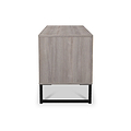 Ashbourne Grey Oak 4 Drawer Low Storage Unit from Roseland Furniture