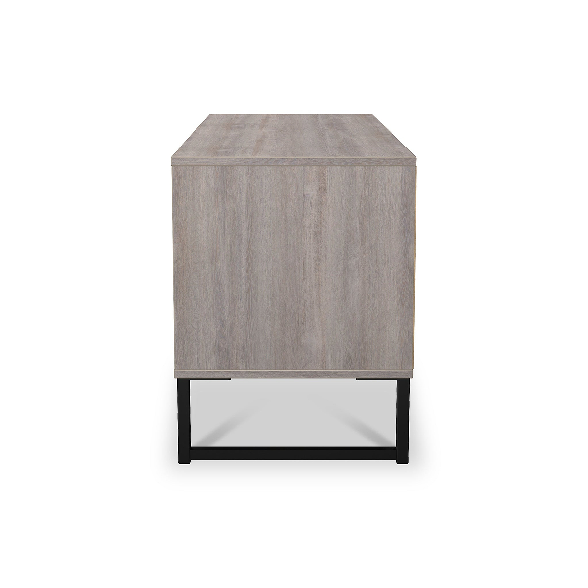 Ashbourne Grey Oak 4 Drawer Low Storage Unit from Roseland Furniture