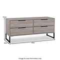 Ashbourne 4 Drawer Low Storage Unit dimensions