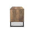 Ashbourne Vintage Oak 4 Drawer Low Storage Unit from Roseland Furniture