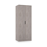 Ashbourne Double Wardrobe Grey Oak from Roseland Furniture