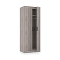 Ashbourne Double Wardrobe Grey Oak from Roseland Furniture