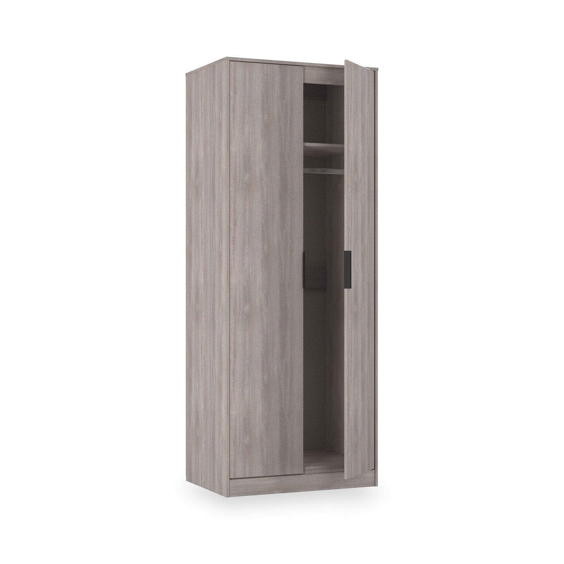 Ashbourne Double Wardrobe Grey Oak from Roseland Furniture