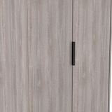 Ashbourne Double Wardrobe Grey Oak from Roseland Furniture