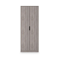 Ashbourne Double Wardrobe Grey Oak from Roseland Furniture