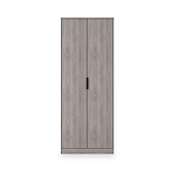 Ashbourne Double Wardrobe Grey Oak from Roseland Furniture