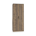 Ashbourne Double Wardrobe Vintage Oak from Roseland Furniture