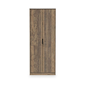 Ashbourne Double Wardrobe Vintage Oak from Roseland Furniture
