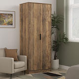 Ashbourne Double Wardrobe Vintage Oak from Roseland Furniture