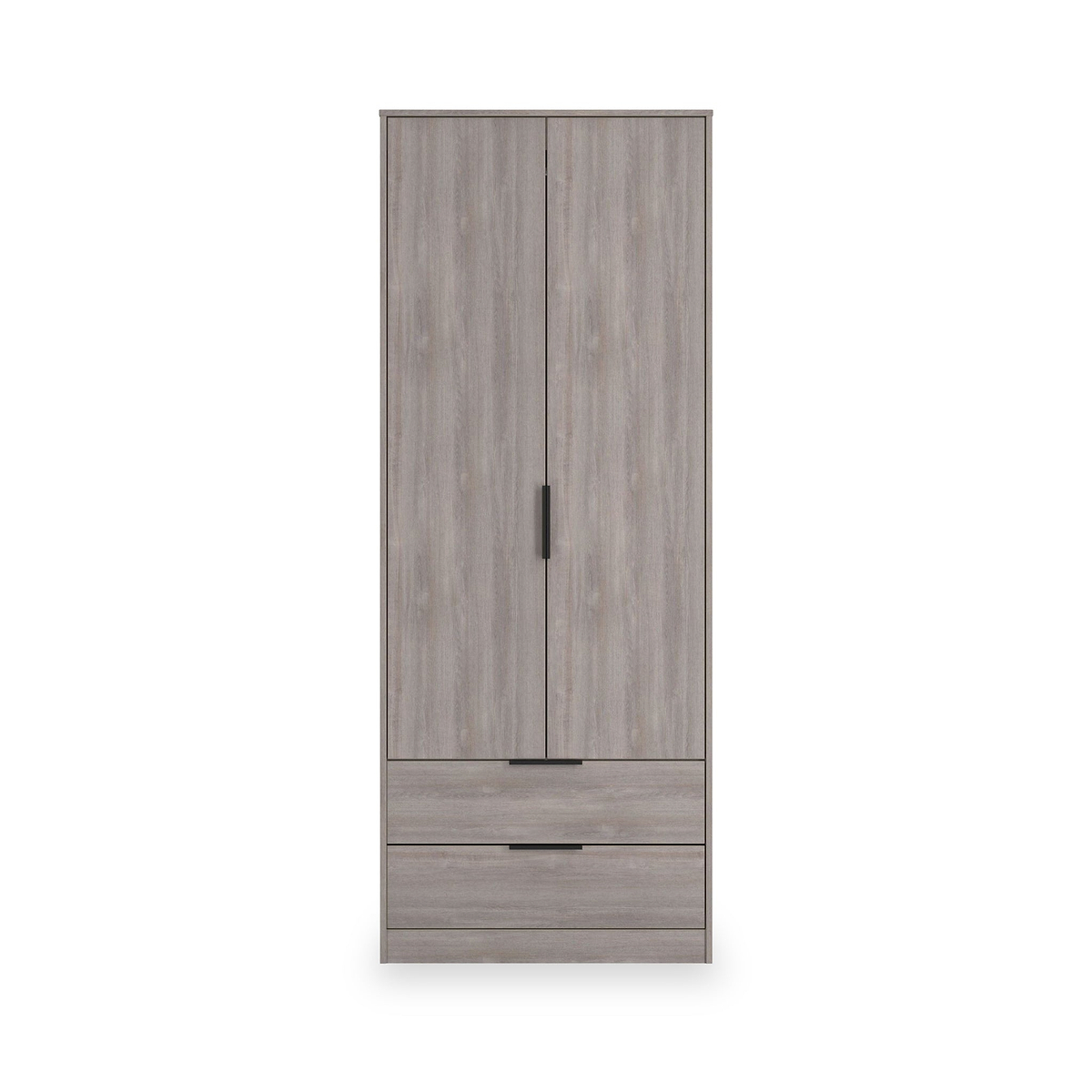 Ashbourne Double Wardrobe 2 Drawers Grey Oak from Roseland Furniture