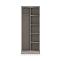 Ashbourne Open Shelf Wardrobe Grey Oak from Roseland Furniture