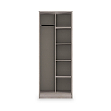 Ashbourne Open Shelf Wardrobe Grey Oak from Roseland Furniture