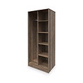 Ashbourne Open Shelf Wardrobe Vintage Oak from Roseland Furniture