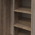 Ashbourne Open Shelf Wardrobe Vintage Oak from Roseland Furniture